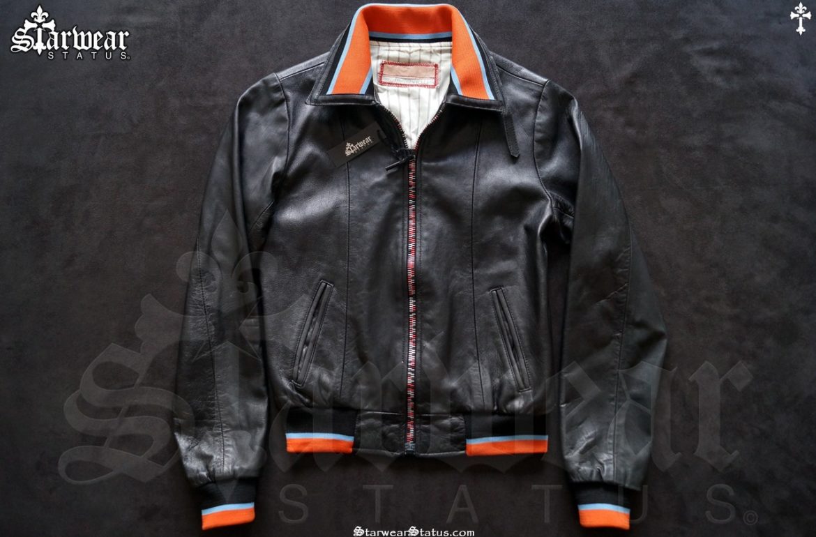 Drx Romanelli "Darren Romanelli" Black Leather Bomber Flight Pilot