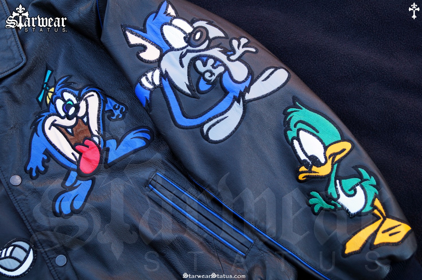 TINY TOONS Cartoon Leather Vintage Looney Tunes Jeff