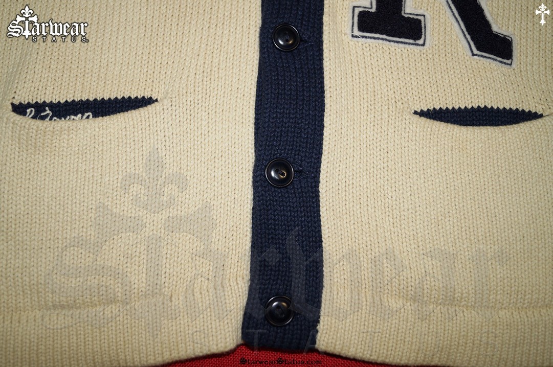 雰囲気抜群”90s POLO RALPH LAUREN cardigan y2k Vintage Polo Ralph Lauren Button Front Lettermans Cardigan