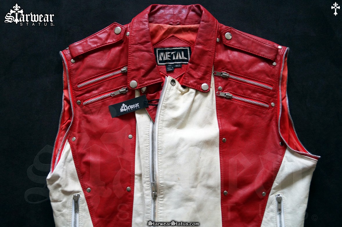 ジャケット・アウター 00s japanese label leather jacket Vintage Streewear Avant Garde Japanese Stone Washed Racing
