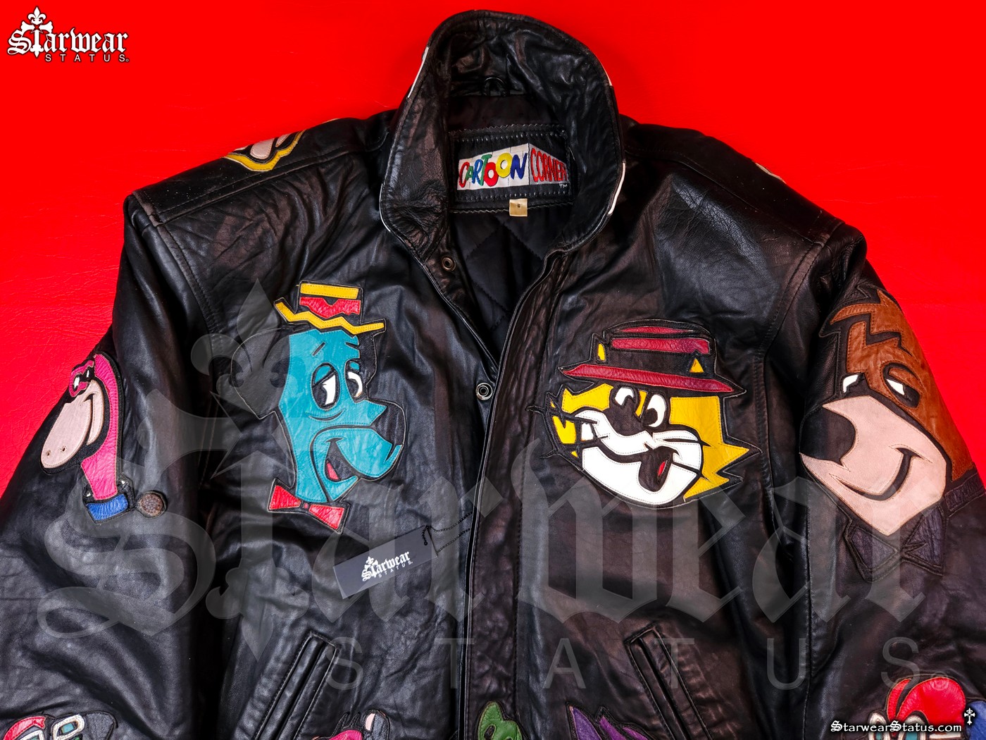 HANNA BARBERA Vintage Cartoon Leather Jacket (Personal Wardrobe Owned By Animator, Voice Actor 'William Hanna')