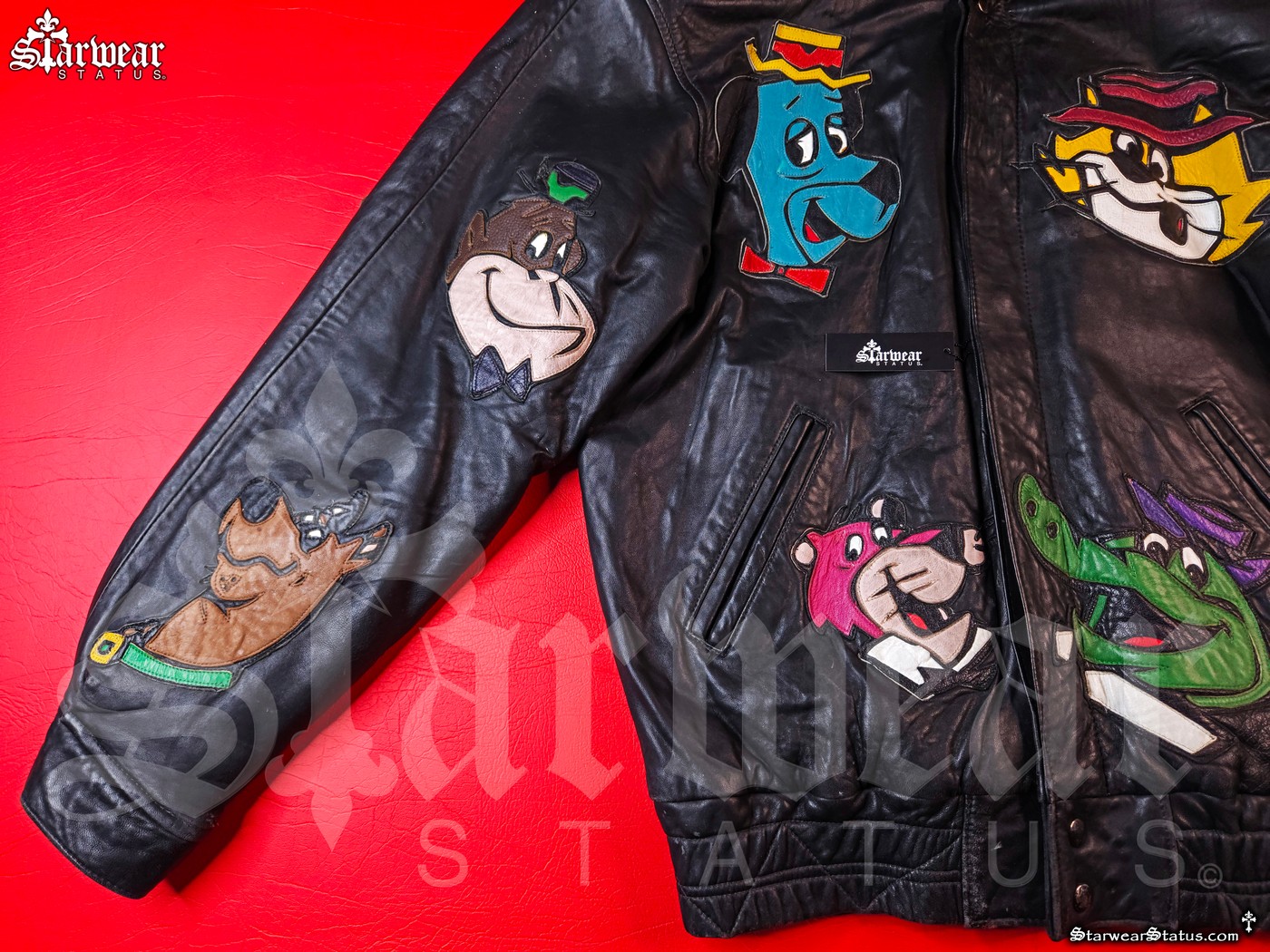 HANNA BARBERA Vintage Cartoon Leather Jacket (Personal Wardrobe Owned By Animator, Voice Actor 'William Hanna')