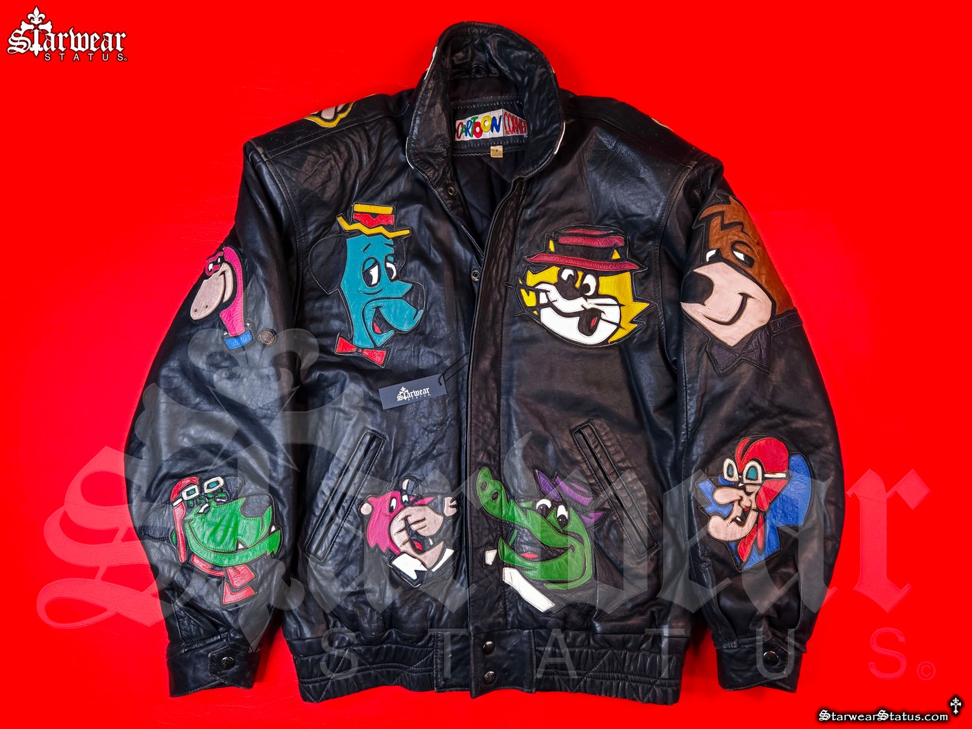 HANNA BARBERA Vintage Cartoon Leather Jacket (Personal Wardrobe Owned By Animator, Voice Actor 'William Hanna')