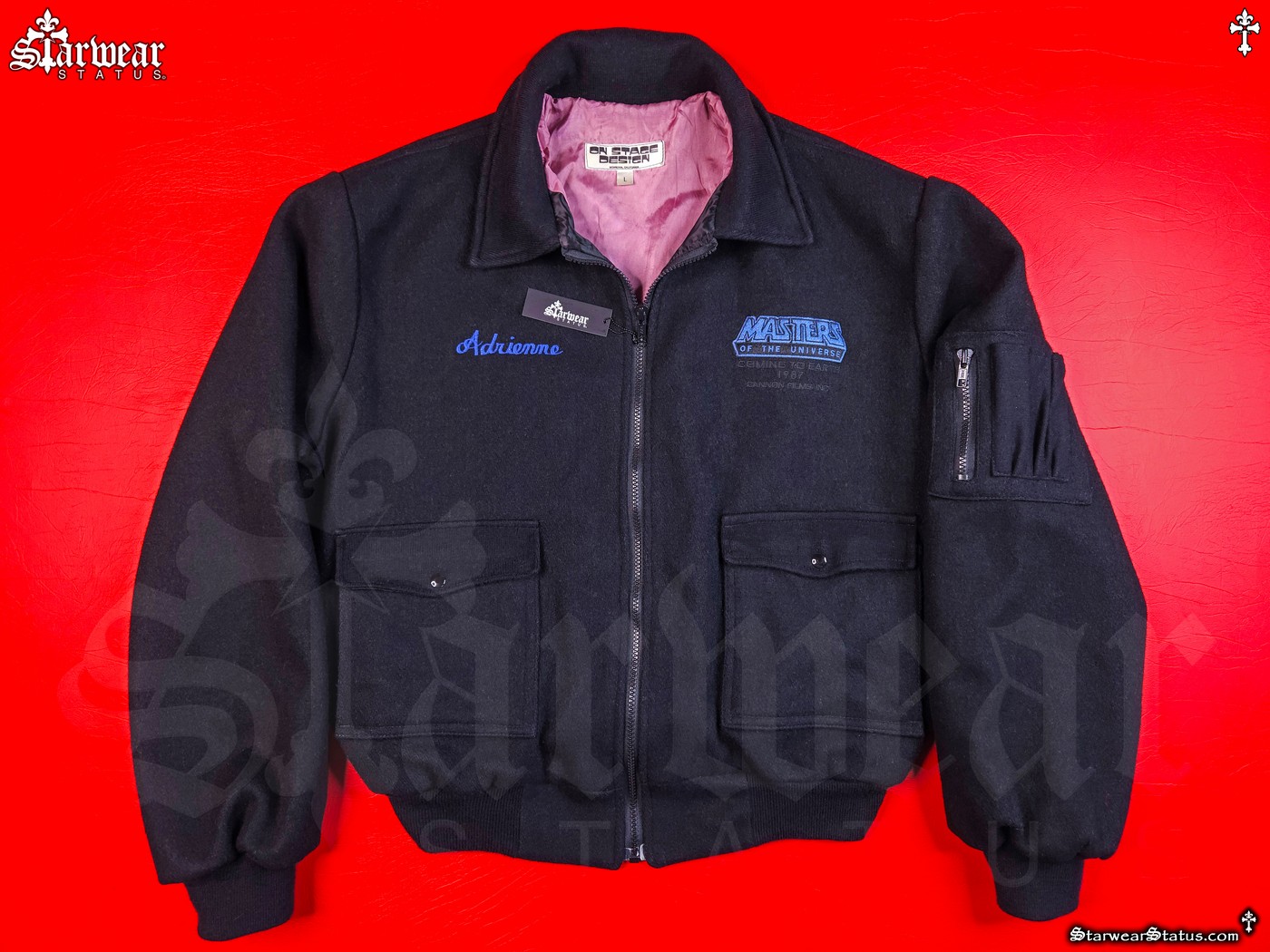 Masters Of The Universe (1987) Movie Cast & Crew Jacket | Dolph Lundgren HE-MAN Film Vintage 80's Jacket L (Hollywood Memorabilia)