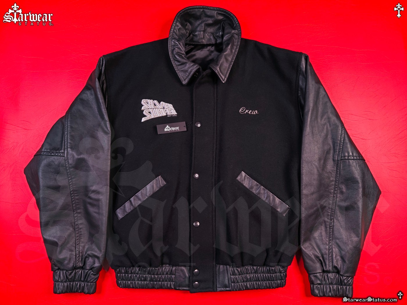 【美品】Supreme 黒 Gravity Series 1994 Team Vintage 90s Star Trek Adventure Black Satin Promo Jacket