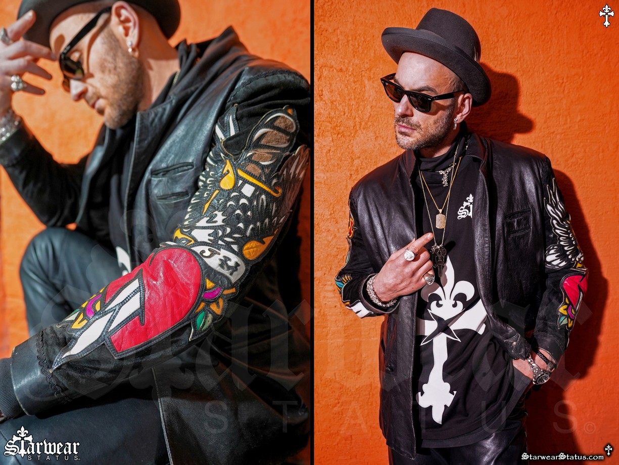 Vintage 80's 90's Jeff Hamilton Dragon Flames Dagger & Angel Wings