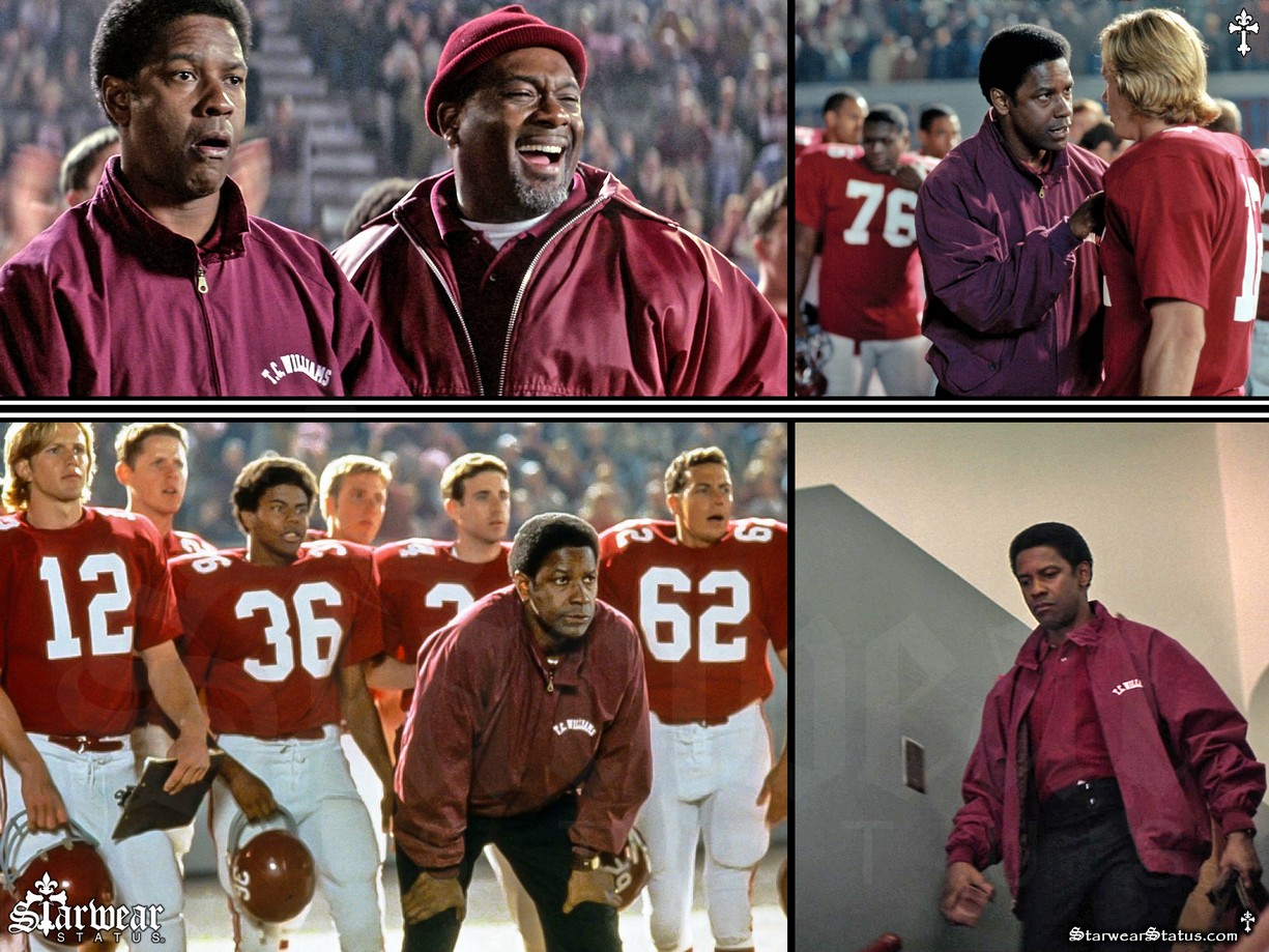 SCREEN WORN / USED By Denzel Washington REMEMBER THE TITANS (2000) T.C. WILLIAMS Coach Jacket Movie Wardrobe Prop