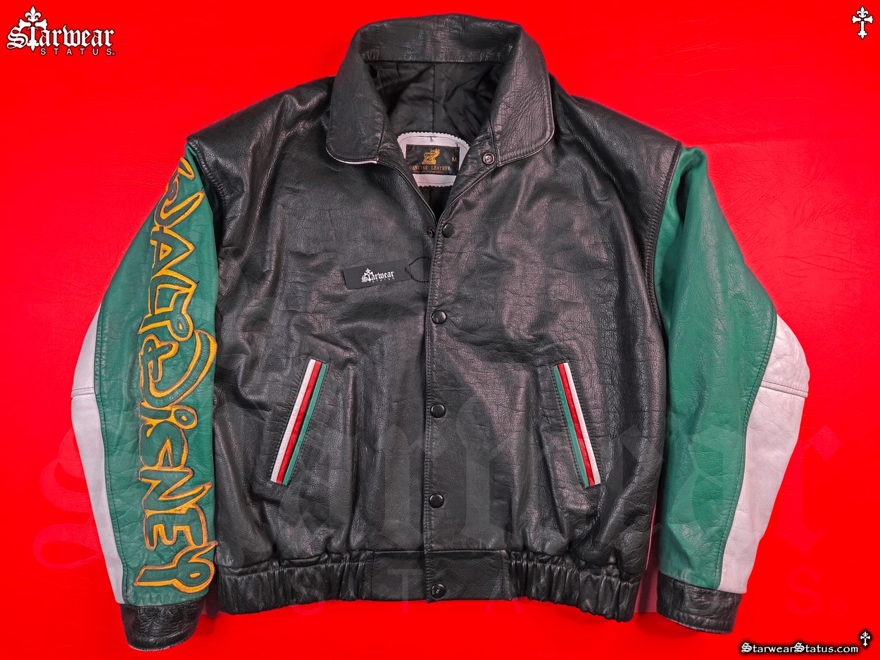 ジャケット・アウター 80s dezert bomber jacket 💥Vintage 80s NIKE AIR Leather Bomber Jacket XL Checkered