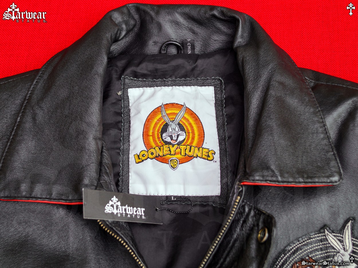 1990's Looney Tunes Jacket レザージャケット Vintage 90s Jeff Hamilton Looney Tunes Leather Jacket (XL