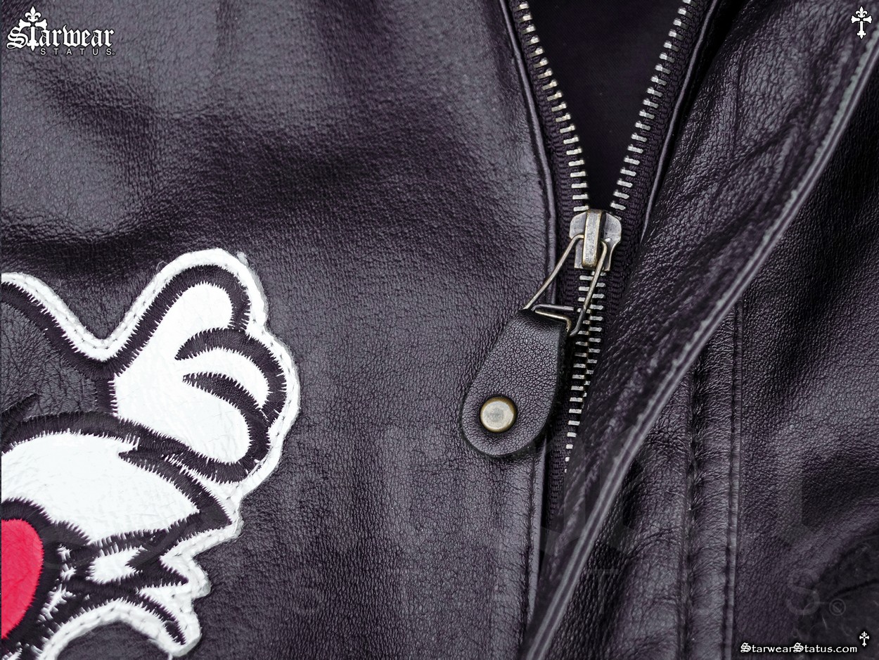 BEST 2011 12-2013 03 music&movie/Star☆T Vintage 90s Looney Tunes Cartoon Leather Jacket Unisex Adult