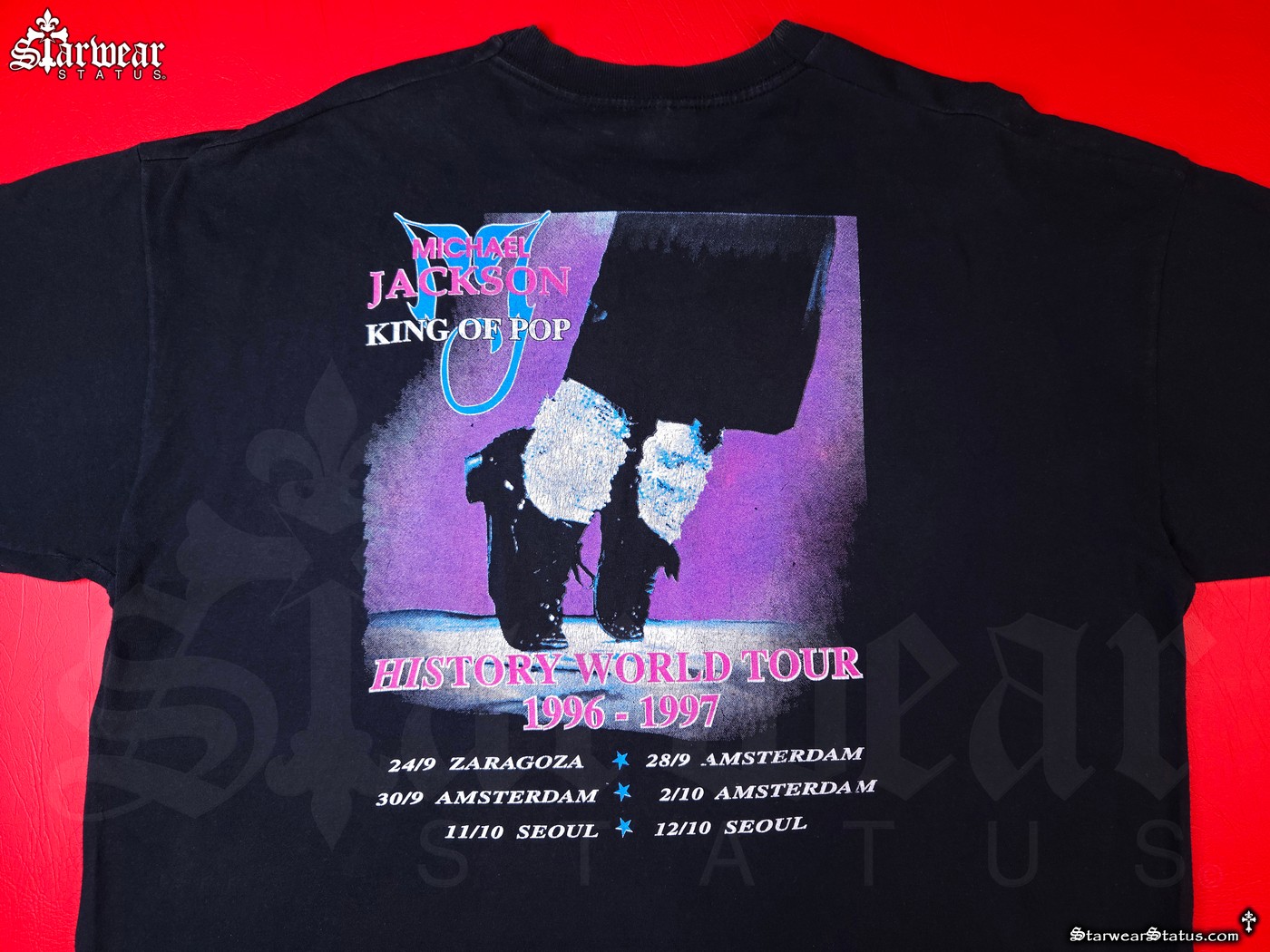 ヴィンテージ　80〜90年Michael Jackson ツアーTシャツ Michael Jackson King of Pop Vintage 90s HIStory World Tour