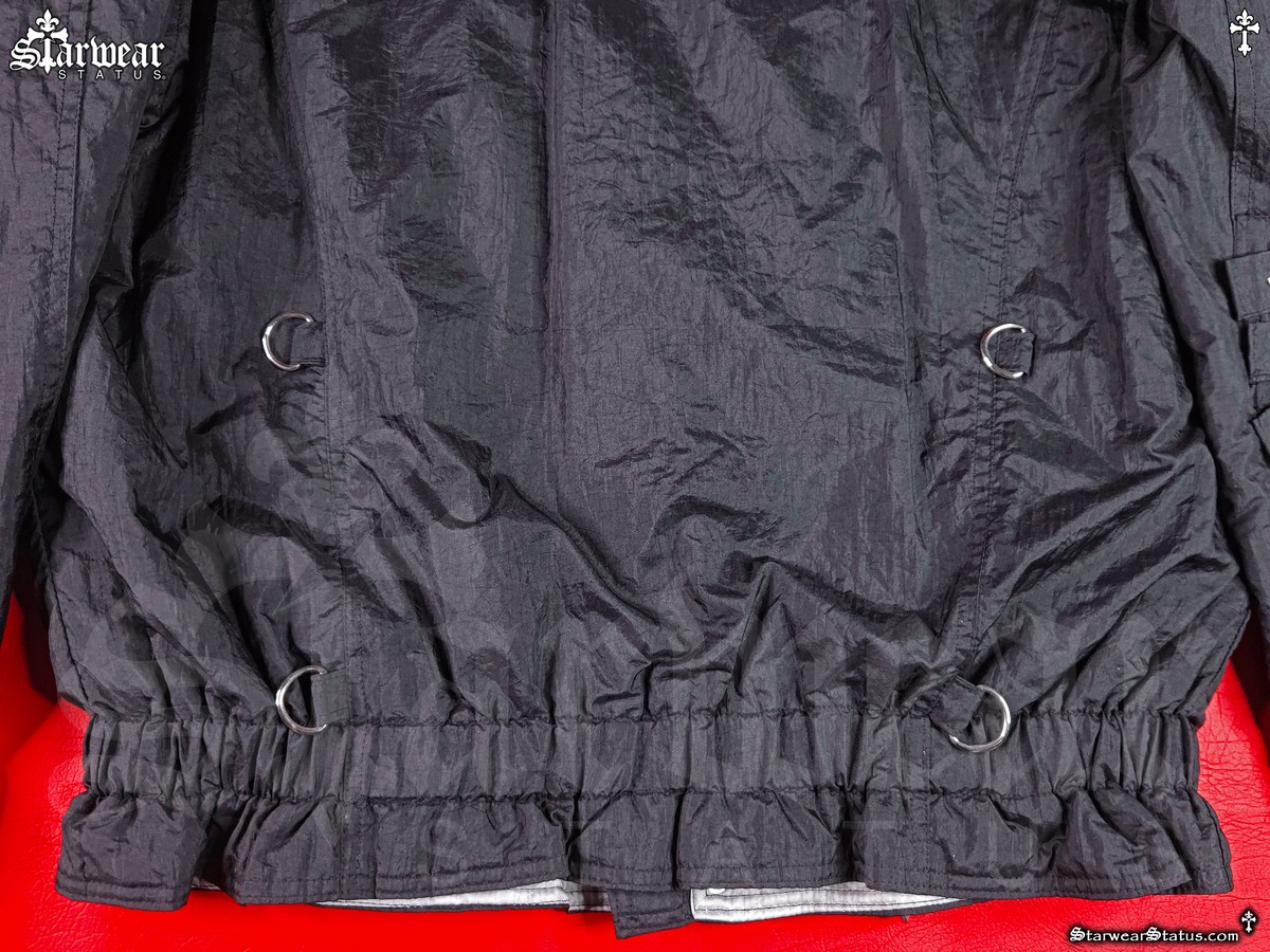 Michael Jackson BAD Tour jacket back hem elastic and ring hardware detail vintage 1988 crew jacket