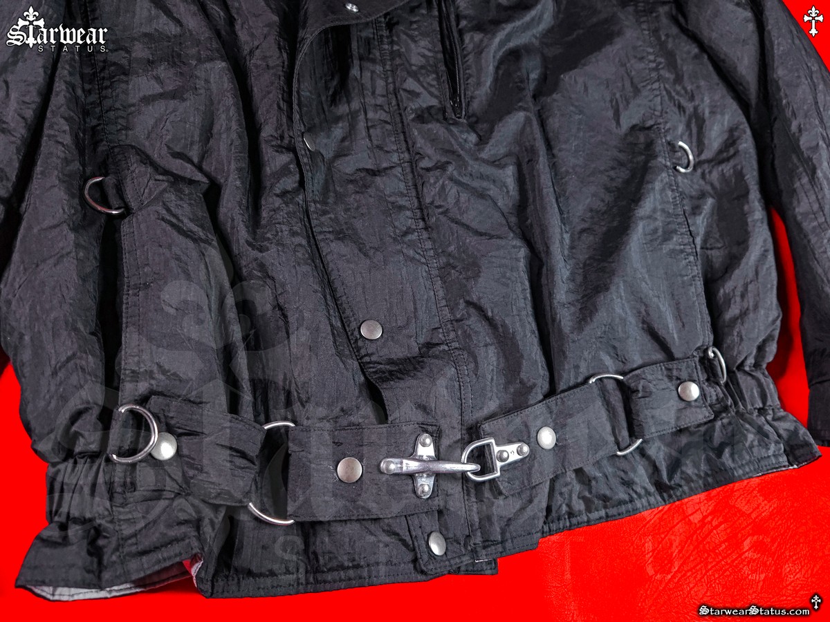 Michael Jackson BAD Tour jacket waist buckle and ring hardware detail vintage 1988 crew tour jacket