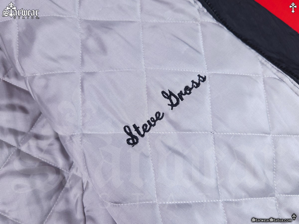 Michael Jackson BAD Tour jacket embroidered Steve Gross name interior lining detail crew issued 1988