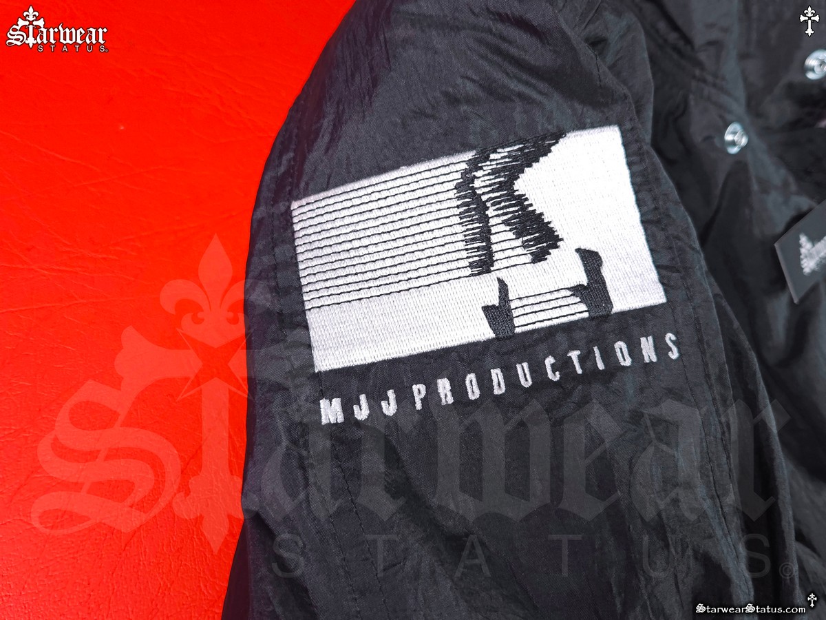 Michael Jackson MJJ Productions logo sleeve detail BAD Tour 1988 vintage crew issued jacket
