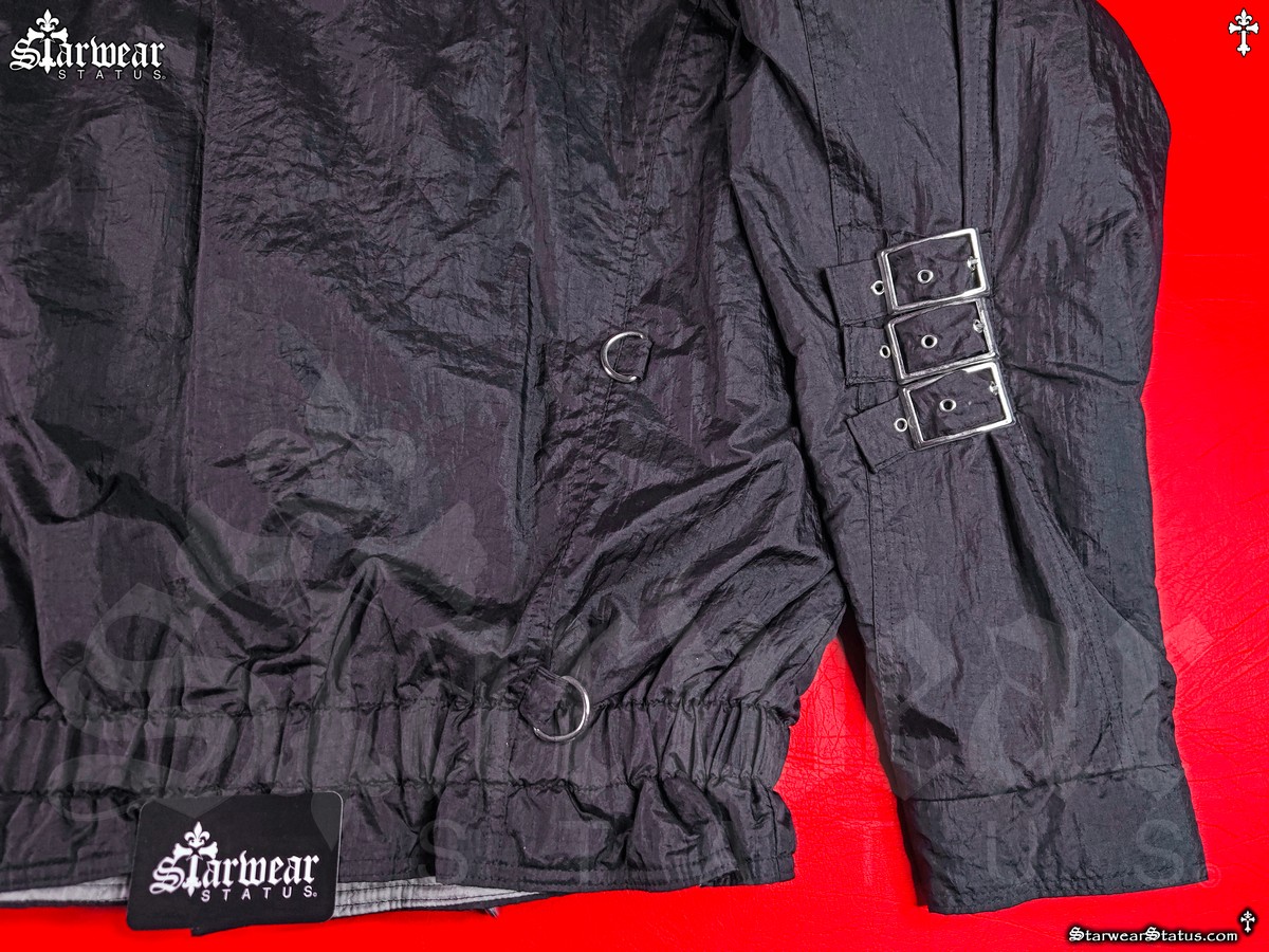 Michael Jackson BAD Tour jacket sleeve buckle and elastic hem detail vintage 1988 crew jacket