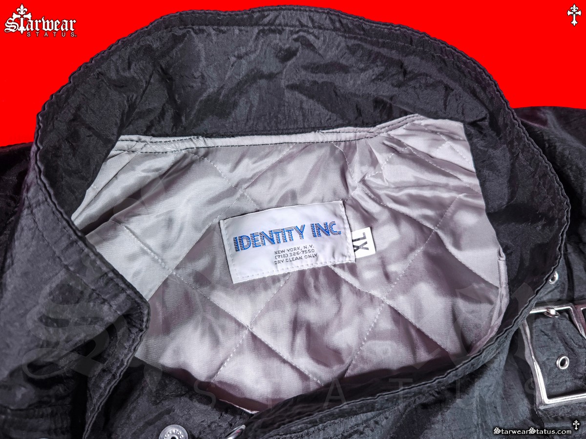 Michael Jackson BAD Tour jacket interior lining Identity Inc label quilted inner collar vintage 1988 crew issued jacket